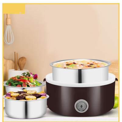 Hộp cơm cắm điện Tiện lợi có lõi hâm nóng thức ăn nhanh cho dân văn phòng, dân phượt KitAcoom, hàng nhập khẩu chính hãng cao cấp 