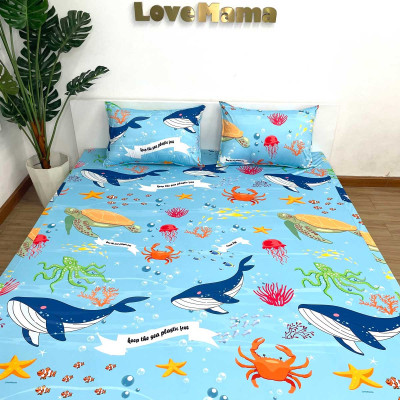 Ga chống thấm Cotton cao cấp không sột soạt, mềm mại, thoáng mát loại 1 LoveMama