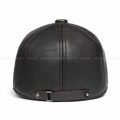 Mũ beret nam da cừu thật BHY1915 Nón bê rê da thật. Bền đẹp, không bong tróc