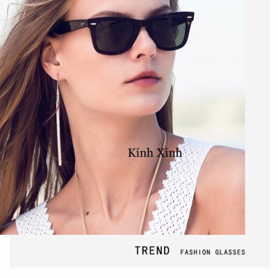 Kính râm Nam Nữ unisex Tròng Thủy Tinh Chống Lóa. Chống Nắng UV 400 + Kèm Fullbox Phụ Kiện Cao Cấp