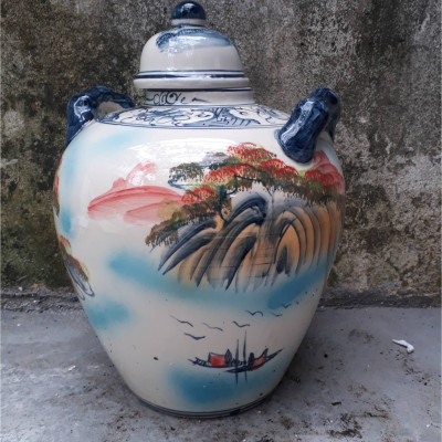 Hũ đựng gạo- Vò ngâm rượu - Chum gốm miệng nhỏ (Giao hàng ngẫu nhiên)