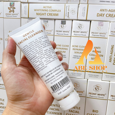 Sữa Rửa Mặt PEONY WHITE GENTLE FACIAL CLEANSER -  Trắng Da - Làm Sạch - Trắng Da - Cân Bằng Độ pH 125ml