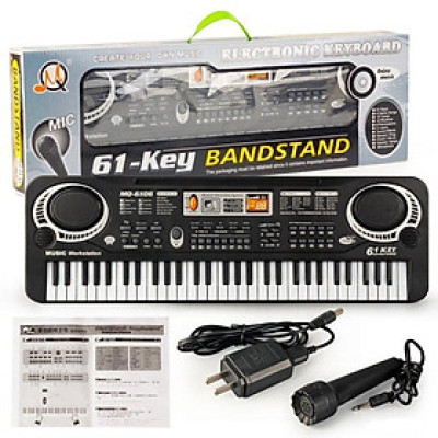 Đồ Chơi Đàn Piano 61 Phím Kèm Sạc Và Mic Cho Bé