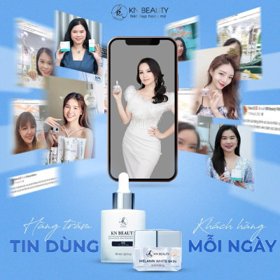  Combo 2 sản phẩm Trắng Da Ngừa Nám KN Beauty chuyên sâu: Kem dưỡng 10g + Serum 30ml
