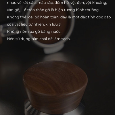 Feepie OCD san phẳng bề mặt cà phê hình chóp núi gỗ Hồ Đào