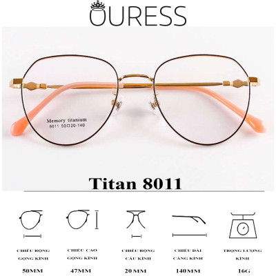 GỌNG KÍNH TITAN MMR (Titanium Memory) CHẤT LIỆU CAO CẤP SIÊU NHẸ SIÊU BỀN – 8011