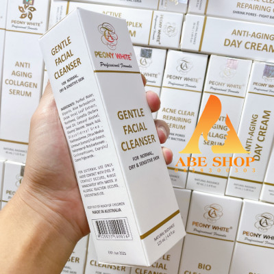 Sữa Rửa Mặt PEONY WHITE GENTLE FACIAL CLEANSER -  Trắng Da - Làm Sạch - Trắng Da - Cân Bằng Độ pH 125ml