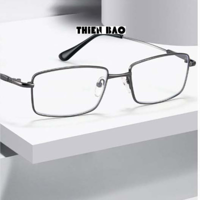 Kính viễn thị, kính lão thị trung niên toàn viền titanium siêu dẻo nhẹ bền KV60Đ tròng Nhật cho Nam nữ