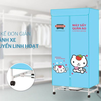 Máy sấy quần áo Sunhouse SHD2702 công suất 900W sấy 10kg quần áo - Hàng chính hãng 