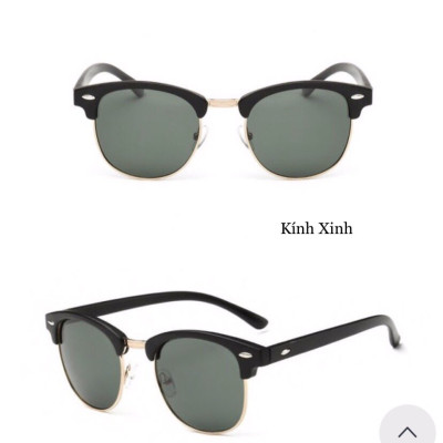 Kính râm Nam Nữ Mắt Vuông Thời Trang Cổ Điển