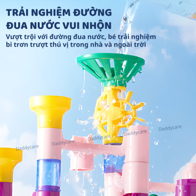 Đồ chơi lắp ghép mô hình mê cung đường bóng cho bé Mideer Track Ball Blocks - Crossing the Maze