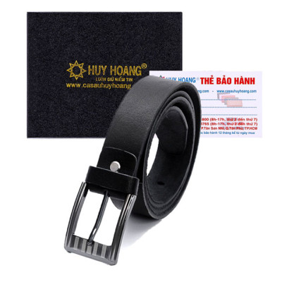 HJ4104-05-06 - Dây nịt nam Huy Hoàng da bò 1 lớp 3,5P màu da, đen, nâu