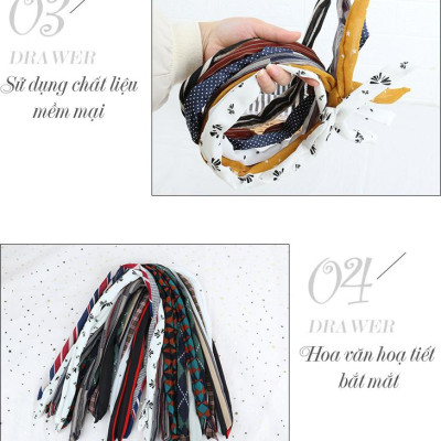 Combo 4 băng đô turban gọng kẽm họa tiết dễ thương