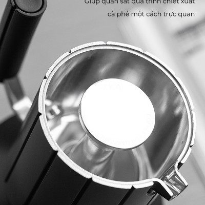 Bình pha cà phê Traveller Moka Pot nhôm CAFE DE KONA