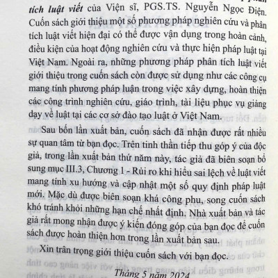 Phương Pháp Phân Tích Luật Viết 
