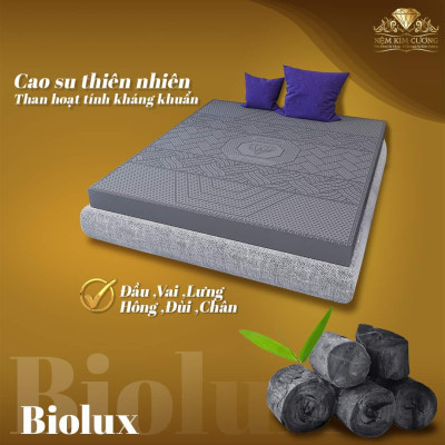 Nệm Cao Su Kim Cương 5Zone Than Hoạt Tính BIOLUX