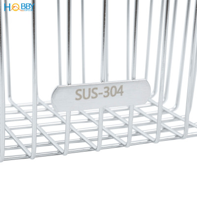 Kệ rổ đựng hành tỏi ớt đa năng inox 304 dán tường Hobby home decor TB4