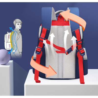 BINBES - BNS-5019 Balo học sinh Cấp 1 siêu nhẹ, chống gù, chống thấm nước. cặp sách học sinh