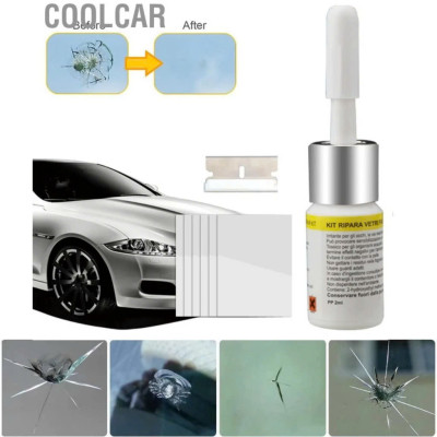 2 Lọ - Phục Hồi Vết Rạn Nứt Kính Ô Tô Tải, Xe Hơi Như Mới Với Keo Gắn Kính Chuyên Dụng Loại Tốt