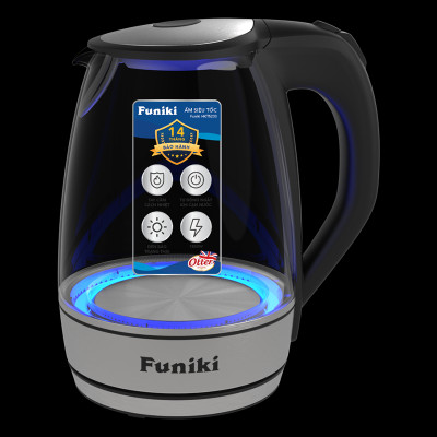 Ấm siêu tốc 1.7 L Funiki HKT5232 - Công suất 2000W - Bảo hành 14 tháng - Hàng chính hãng