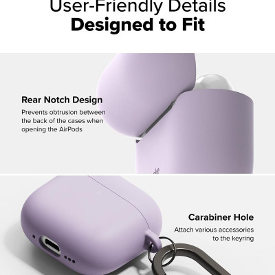 Vỏ ốp dành cho AirPods 4 RINGKE Silicone - Hàng Chính Hãng
