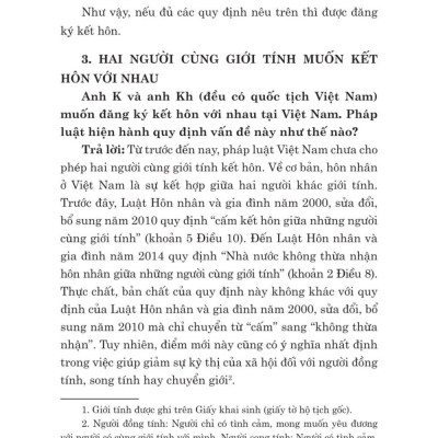 Các tình huống thường gặp trong lĩnh vực hôn nhân và gia đình - bản in 2024