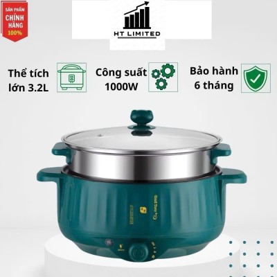 Nồi Lẩju Điện Cao Cấp 2 Tầng Loại Xịn – Nấu Lẩu, Hấp Thực Phẩm, Xào Rau Thịt Dễ Dàng, ĐÈN TRANG TRÍ, ĐỒNG HỒ TREO TƯỜNG