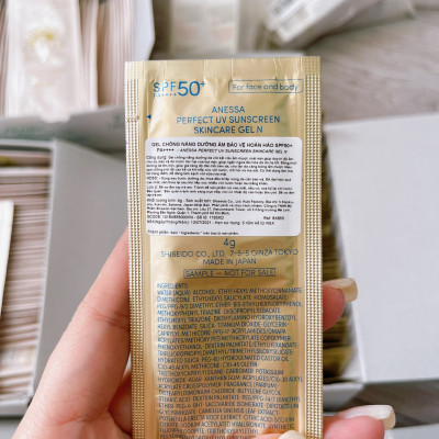5 Gói Sữa chống nắng kiềm dầu Anessa Perfect UV SPF50 x 4ml