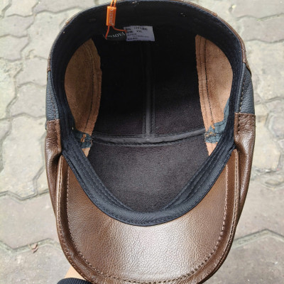 Mũ beret nam da bò cao cấp BHY1901 Mũ bê rê. Nón nồi nam