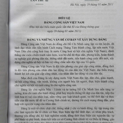 Sách Điều Lệ Đảng Cộng Sản Việt Nam - Văn Bản Quy Định Chi Tiết Thi Hành (V2565T)