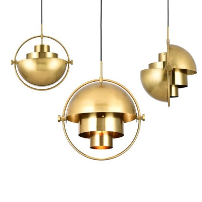 Đèn thả chao biến hình tô điểm bàn ăn,decor phòng khách,đèn thả đồng, thiết kế bên trong sang trọng