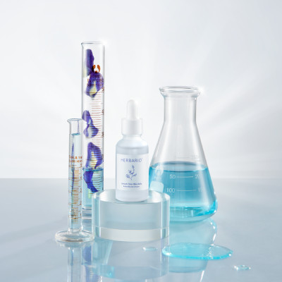 Bộ 5 Hoa Đậu Biếc Herbario: Nước tẩy trang 300ml +Sữa rửa mặt tạo bọt 100ml+mặt nạ 30ml + Toner 200ml + Tinh chất 30ml