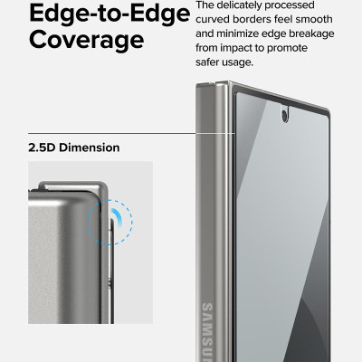 [Combo 2] Dán cường lực dành cho Samsung Galaxy Z Fold 6 RINGKE Cover Display Tempered Glass (Màn hình ngoài) - Hàng Chính Hãng