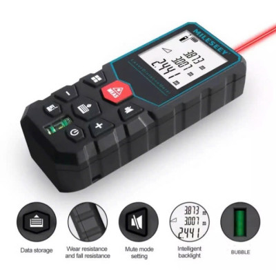 Thước LASER Đo Khoảng Cách 40m Tự Động: Bộ Nhớ Số Đo, Loại Tốt, Hàng Cao Cấp , ĐÈN TRANG TRÍ ĐỒNG HỒ TREO TƯỜNG