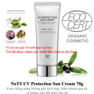 NoTS UV Protection SUN Cream 70g SPF50+/PA+++ ( UVA/UVB)