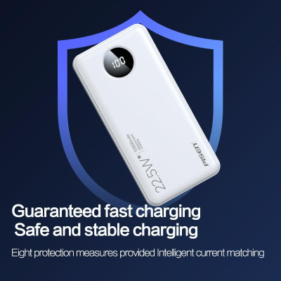 Sạc Dự Phòng Pisen Pro - Power Cube 22.5W 10500mAh - Màu Đen