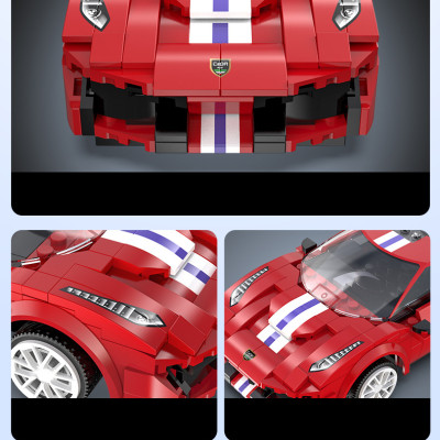 Bộ Đồ Chơi Lắp Ghép Xe Đua Thể Thao Ferrari 488 Race Car Với 306 Chi Tiết, Bộ Đồ Chơi Mô Hình Xe Đua Thể Thao Điều Khiển Từ Xa RC, Bộ Đồ Chơi Xếp Hình Xe Đua Thể Thao Ferrari 488 Cao Cấp Với 306 Chi Tiết - Chính Hãng BABYBOSS.