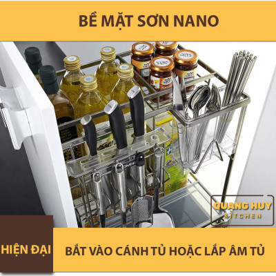 Giá để dao thớt gia vị sơn nano bảo hành han gỉ 10 năm