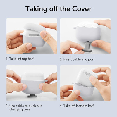 Bao Case ESR Hybrid Protective Bounce Carrying Case dành cho AirPods 3 (2021) - Hàng Nhập Khẩu