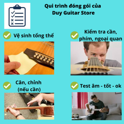 Đàn guitar acoustic DT1500 Duy Guitar Store thùng đàn gỗ cẩm Ấn chất âm thanh tốt sử dụng lâu dài cần đàn cẩn xà cừ tinh xảo