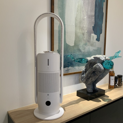 Máy Lọc Không Khí Bù Ẩm ULTTY SKJ-CR022 Dạng Quạt, Diệt Khuẩn Bằng Tia UV, Chế Độ Làm Mát 9 Cấp, Bộ Lọc HEPA H13 Loại Bỏ 99,97% Bụi Mịn, Vi Khuẩn, Virut, Bù Ẩm 3 Cấp - Hàng Chính Hãng