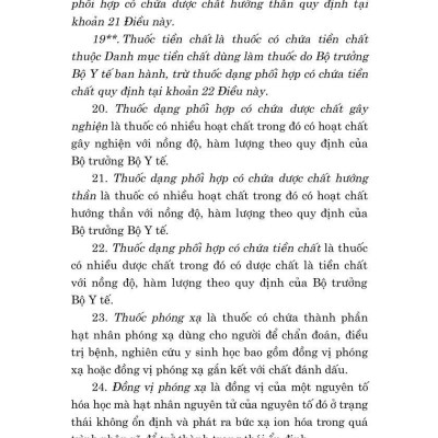 Luật Dược năm 2016 ( Sửa đổi, bổ sung năm 2018,2024)