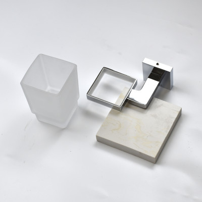 Kệ cốc đơn chất liệu đồng mặt gương cao cấp sáng bóng Hiwin Y-1202