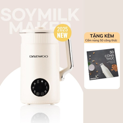 Máy Làm Sữa Hạt Daewoo 1.2L DWSM-1512, tặng Cẩm Nang 50 Công Thức - Máy Xay Nấu Đa Năng - Hàng chính hãng