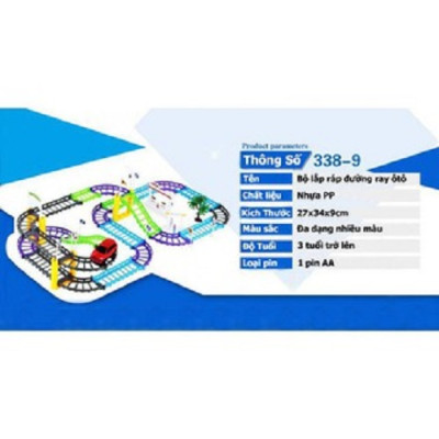 Đồ chơi lắp ráp đường ray xe ô tô cho bé từ 3 tuổi trở lên