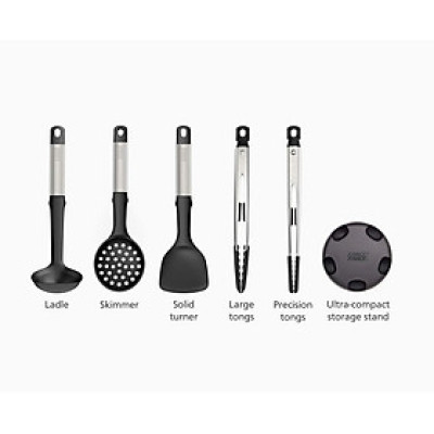 Bộ dụng cụ nấu ăn 5 món silicone Joseph Joseph 10568 Elevate Fusion (Steel) Hàng chính hãng