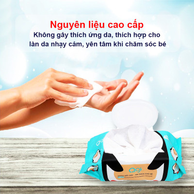 Khăn ướt Agi không mùi V438 (3 gói màu ngẫu nhiên)