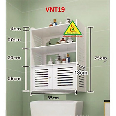 TỦ NHÀ TẮM CHỐNG THẤM NƯỚC VNT19 - NỘI THẤT LẮP RÁP