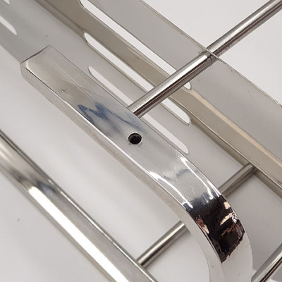 Kệ tường đôi phòng tắm Inox SUS 304 Eurolife EL-KT10 (Trắng Bạc)