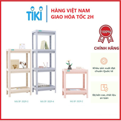 Kệ chữ nhật để đồ đa năng Osaka HOKORI 2 tầng nhựa VIỆT NHẬT cao cấp - Đựng đồ phòng tắm, gia vị, úp chén bát - Hàng chính hãng